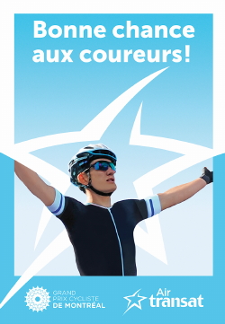 Air Transat : transporteur officiel des Grands Prix Cyclistes pour une septième année Air Transat : transporteur officiel des Grands Prix Cyclistes pour une septième année
