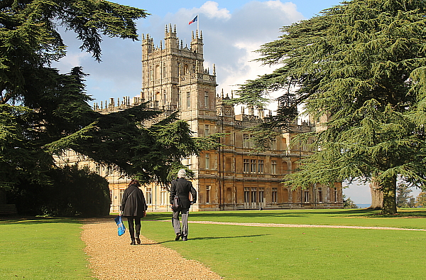 Highclere Castle, dans la campagne près de Newbury