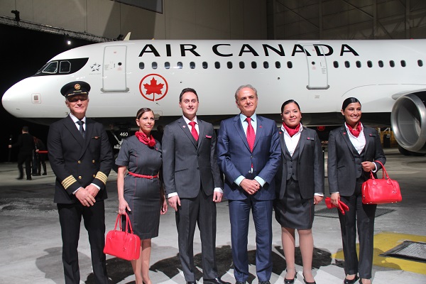Air Canada présente sa nouvelle livrée à Montréal