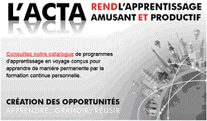 ACTA et Air Canada vous convient à un webinaire le 12 Avril