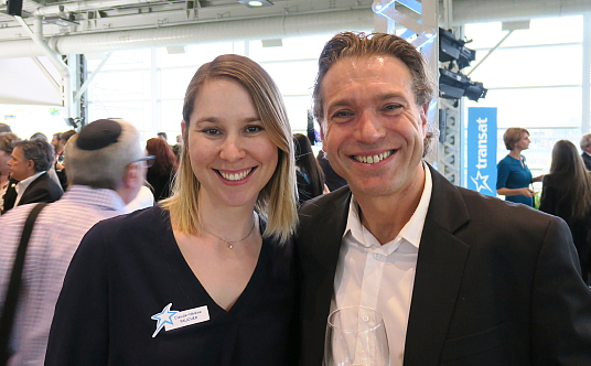 Superbe soirée : Transat présente ses vols directs de Montréal à Tel-Aviv 