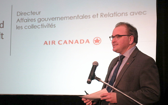 David Rheault, directeur Affaires gouvernementales et Relations avec les collectivités d'Air Canada