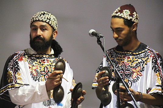 La soirée a été ponctuée par un spectacle de musique marocaine.