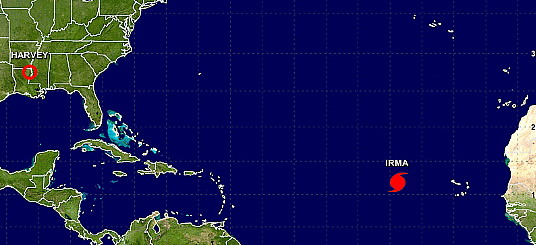 Irma est devenue un ouragan de catégorie 3