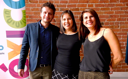 Fernanda Rosas, directrice du Conseil de Promotion Touristique du Mexique à Montréal et ses collègues, Gabriel Cardona et Lorena Torres