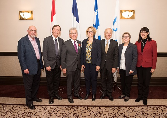 Jean-Marc Eustache, Robert Proulx, Michel Archambault, Laurence Haguenauer, Benoit Bazoge, Lise Bissonnette et Magda Fusaro. Photo: Nathalie St-Pierre