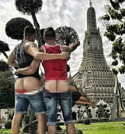 Deux touristes se photographient ' cul nu ' et se font arrêter en Thaïlande