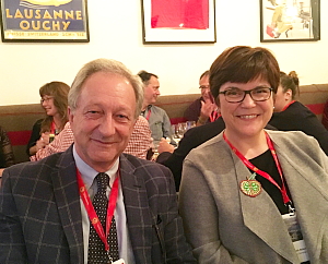 François Margot de la « Fête des Vignerons » et Elisabeth Bösch Malinen, consule générale de Suisse au Canada