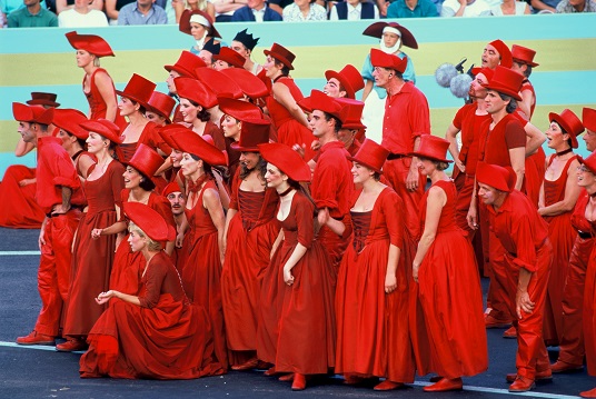 Le Choeur Rouge à la Fête des Vignerons édition 1999