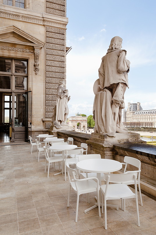 La terrasse du Café Mollien au Musée du Louvre