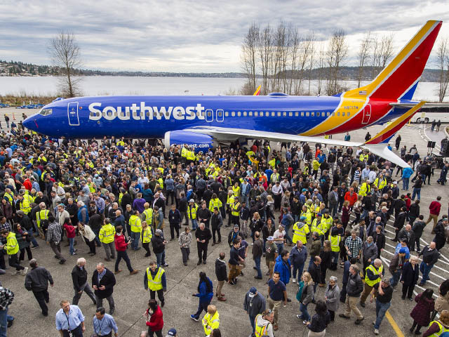Le 10 000ème Boeing 737 sort de la chaîne de production