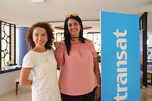 Renée Boisvert et Nadia Grandinetti, de Transat, rencontrées sur le site de la foire.