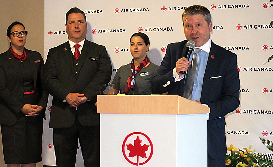 François Choquette, directeur gestion du chiffre d'affaires routes transatlantiques d'Air Canada