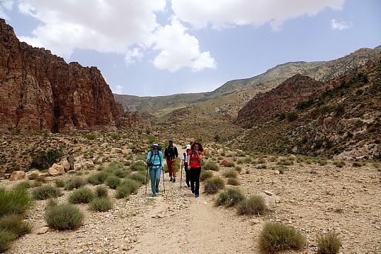 Départ de Dana sur la Jordan Trail.