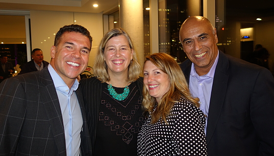 L'équipe de Sunwing; Éric Rodriguez; Marie-Josée Carrière; Roxanne Auger Hamelin et Gustavo Moor.