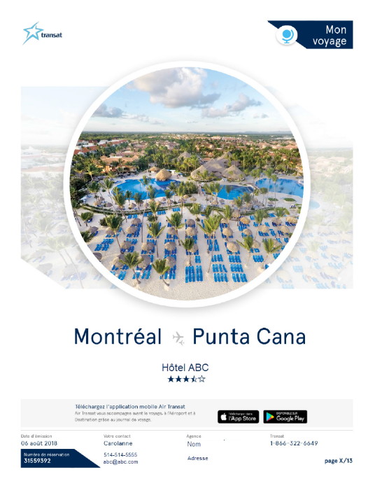Transat : De nouveaux documents de voyages personnalisés