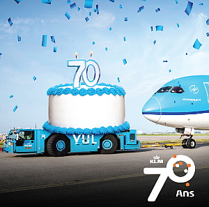  KLM souligne ses 70 années de présence à Montréal