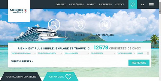 Voyages en Direct va faciliter la recherche des croisières pour les clients