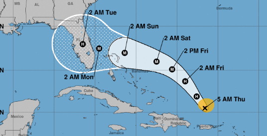 La Floride dans la mire de l'ouragan Dorian