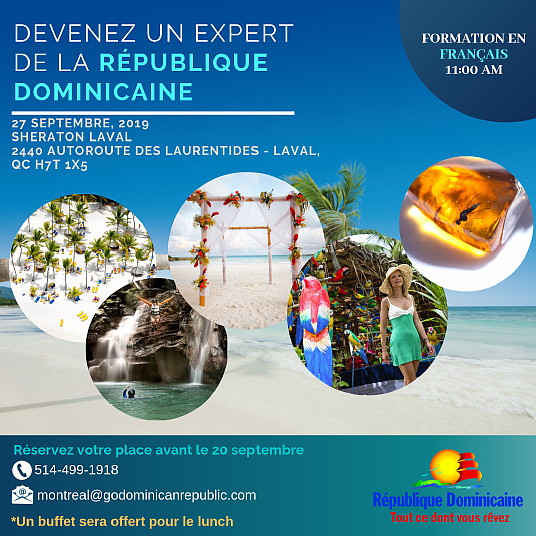L’Office de Promotion Touristique de la République dominicaine convie les professionnels de l’industrie du tourisme à participer à son prochain séminaire de formation.rticle n°40757