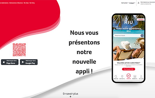 RIU présente sa nouvelle application