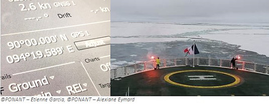 Le Commandant Charcot atteint le pôle Nord géographique pour la toute première fois