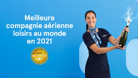 Air Transat remporte à nouveau le titre de Meilleure compagnie aérienne de loisirs au monde