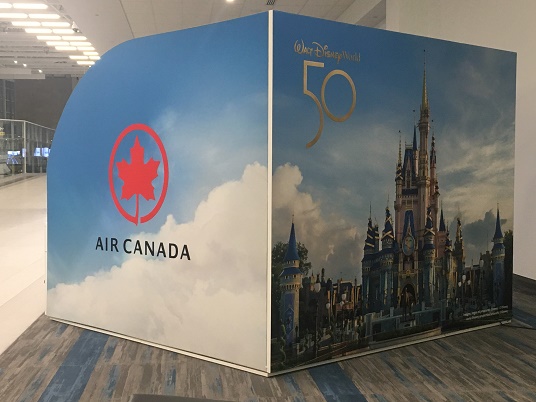 Air Canada et Disney proposent des photos souvenir à l'aéroport