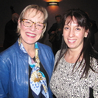 Isabelle-Blanche Pinpin directrice des opérations d'Europ Auto et Angelina Miconiatis , directrice produits voyages de CAA Québec étaient de la soirée.