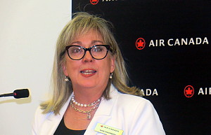 Lucie Guillemette, v-p générale et chef des Affaires commerciales d'Air Canada et présidente de Vacances Air Canada
