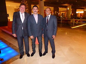 Mounir Wissa PDG de Escapade Travel, à gauche, avec Mostafa Sallam du Bureau de tourisme de l’Égypte au Canada et Bahaa El Din Ismail du Fairmonth Heliopolis and Towers