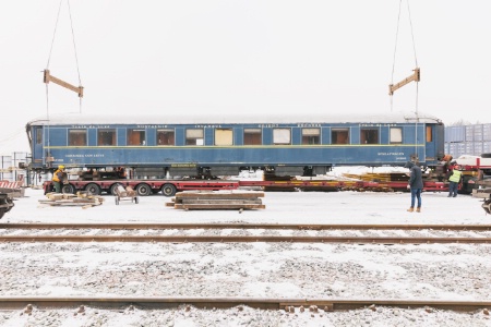 Le train légendaire a été retrouvé en Pologne en 2015 .photo par Xavier Antoinet