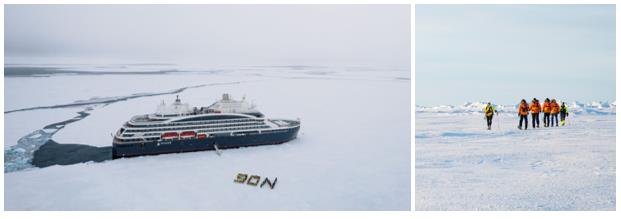 PONANT : Le Commandant Charcot emmène ses passagers au pôle Nord géographique pour la toute première fois !