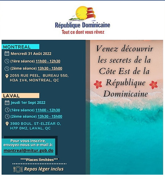 Une formation sur la République dominicaine offerte à Montréal et à Laval 
