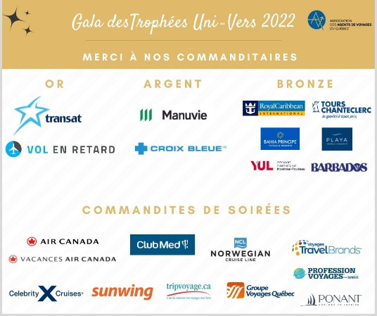 Gala des Trophées UNI-VERS 2022 : les gagnants sont .....