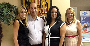 Elodie Azar et Mitri Kurban de Kurban Tours; Michelle Label de Croisières MSC et Evelyn Cassis ,présidente de Voyages Cassis. (cr.photo voyages cassis) Elodie Azar et Mitri Kurban de Kurban Tours; Michelle Label de Croisières MSC et Evelyn Cassis ,présidente de Voyages Cassis. (cr.photo voyages cassis)