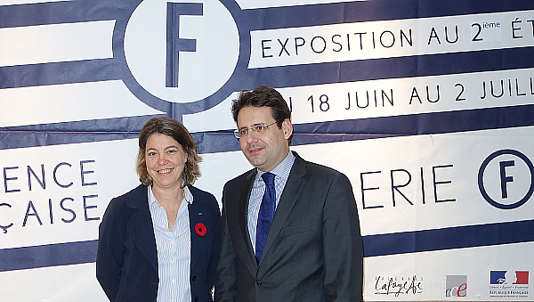 Armelle Tardy-Joubert, Directeur Canada d'Atout France et Matthias Fekl Secrétaire d’État chargé du Commerce extérieur, de la promotion du Tourisme et des Français de l'étranger