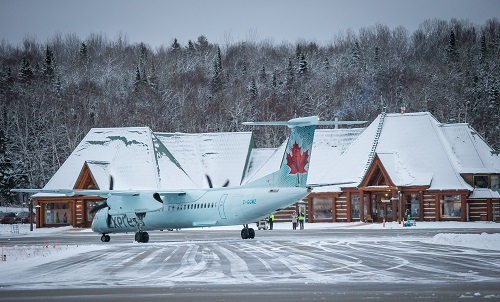 Arrivée du premier vol Toronto-Tremblant d'Air Canada