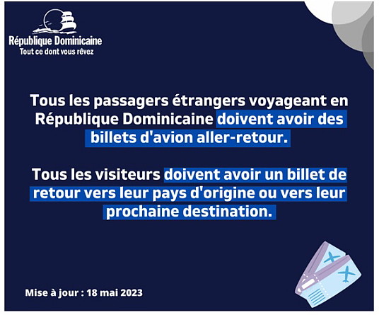 La République dominicaine fait une mise à jour de ses conditions d'entrée