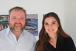Erwan Even , président d'EurocarTT et Lucie Leborgne, récemment nommée directrice marketing du voyagiste.