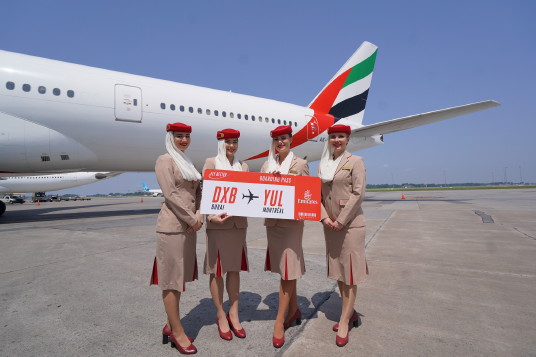 Emirates inaugure son service à Montréal