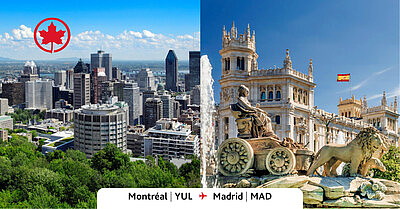 Air Canada a annoncé aujourd’hui l’ajout d’une nouvelle liaison assurée toute l’année entre Montréal et Madrid à compter de mai prochain, dans le cadre de l’enrichissement de son offre de vols internationaux pour l’été 2024. (Groupe CNW/Air Canada)