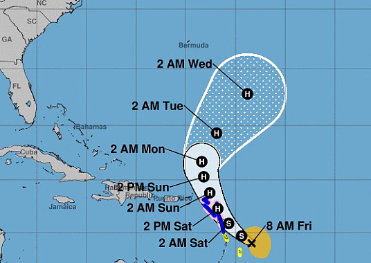La tempête tropicale Tammy à la porte des Antilles