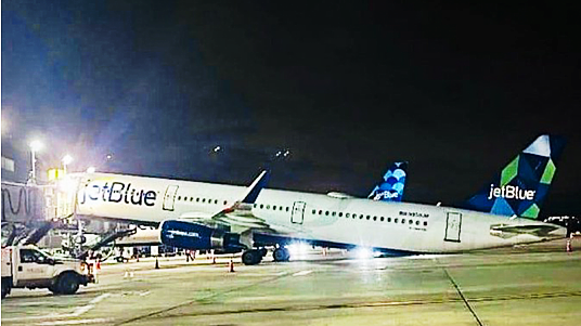 Un avion de Jetblue se cabre à JFK 