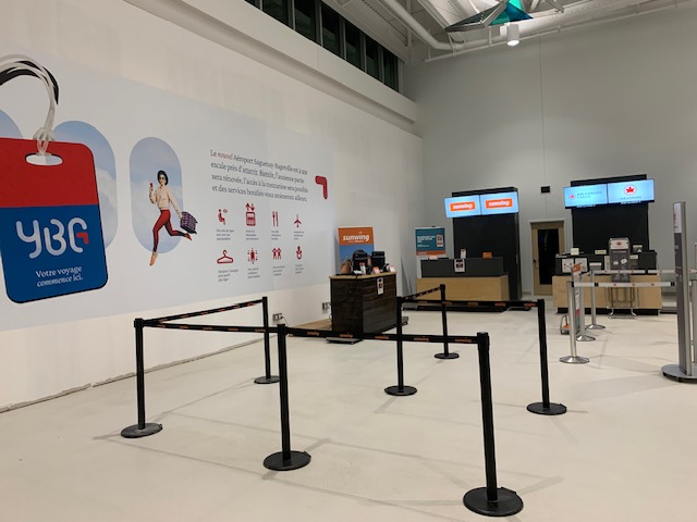 Sunwing dévoile la nouvelle aérogare de l'aéroport Saguenay-Bagotville (YBG) 