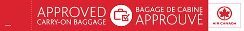 Air Canada va étiqueter les bagages de cabine approuvés