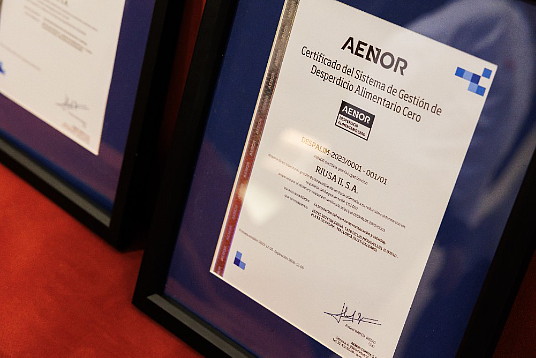 AENOR fait de RIU la première chaîne hôtelière à être certifiée Zéro déchet alimentaire