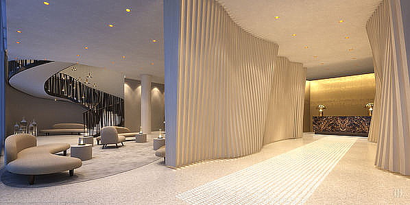 La réception au ME Milan II Duca La réception au ME Milan II Duca