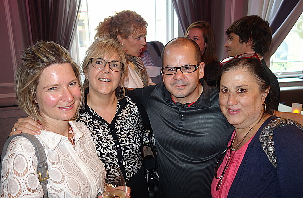 Karen Acs et Lorraine Mercier d'Air Canada; Kosta Tsimiklis, d’Alio et Céline Moscowitz, de l'agence Maison des Voyages.