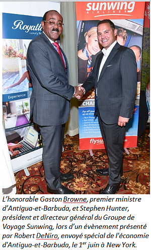 Sunwing ouvrira un hôtel Royalton à Antigua en 2017 Sunwing ouvrira un hôtel Royalton à Antigua en 2017